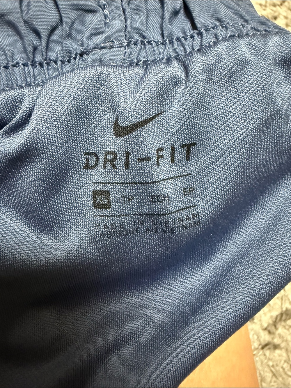Nike Women’s Blue Athletic Running Shorts - Picture 3 of 3